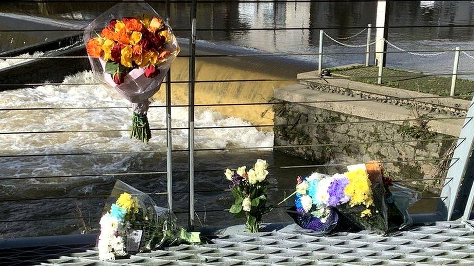 floral tributes in Haverfordwest