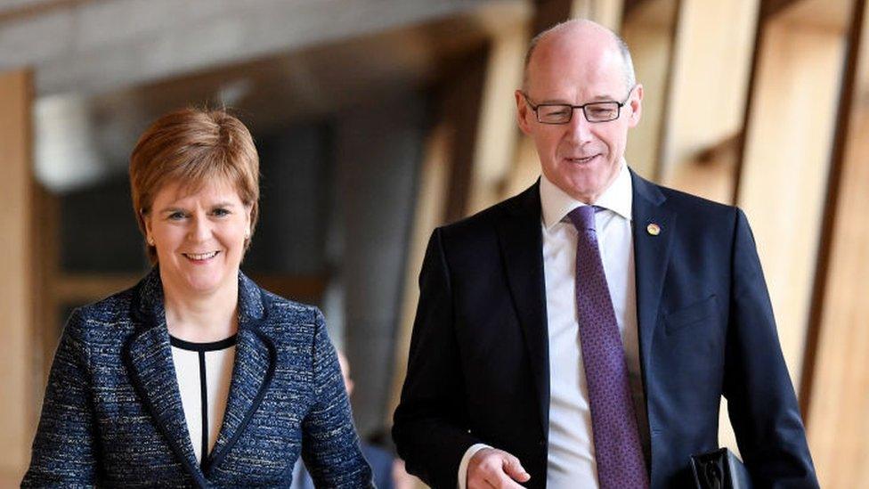 nicola sturgeon and john swinney