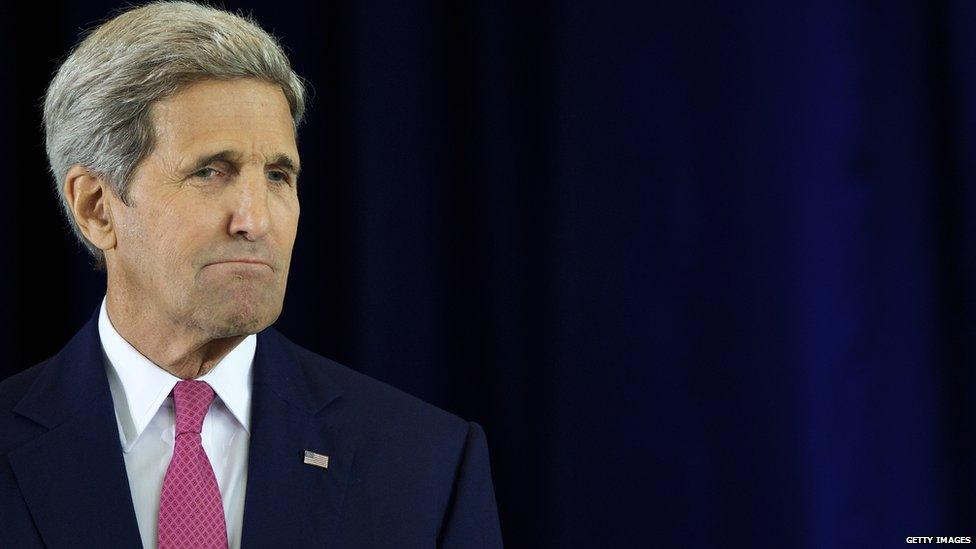 John Kerry, pictured during his speech on Iran in September