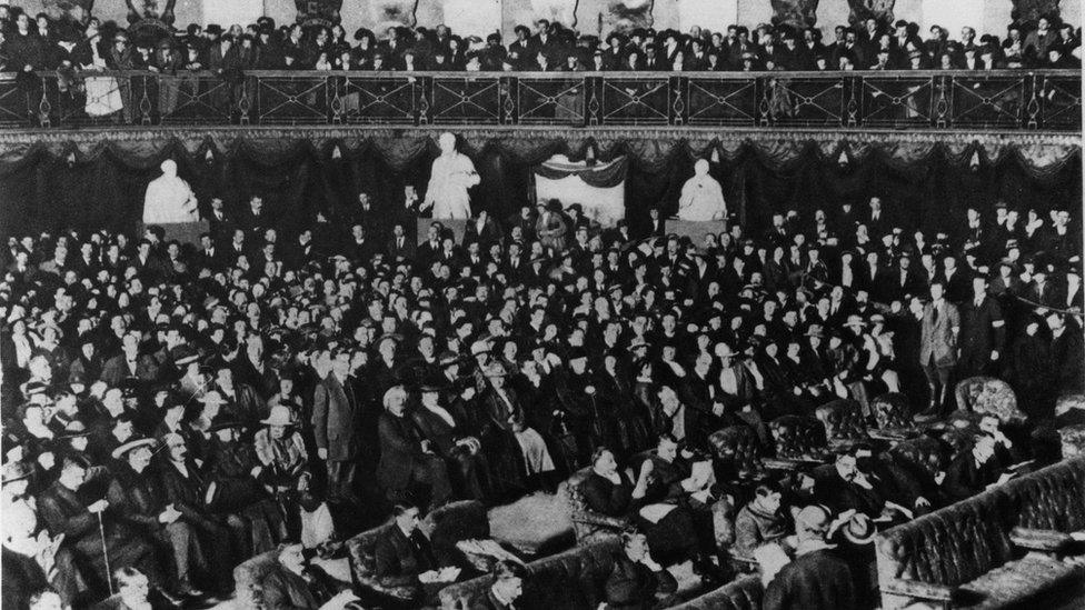 The opening of the first Dáil Éireann