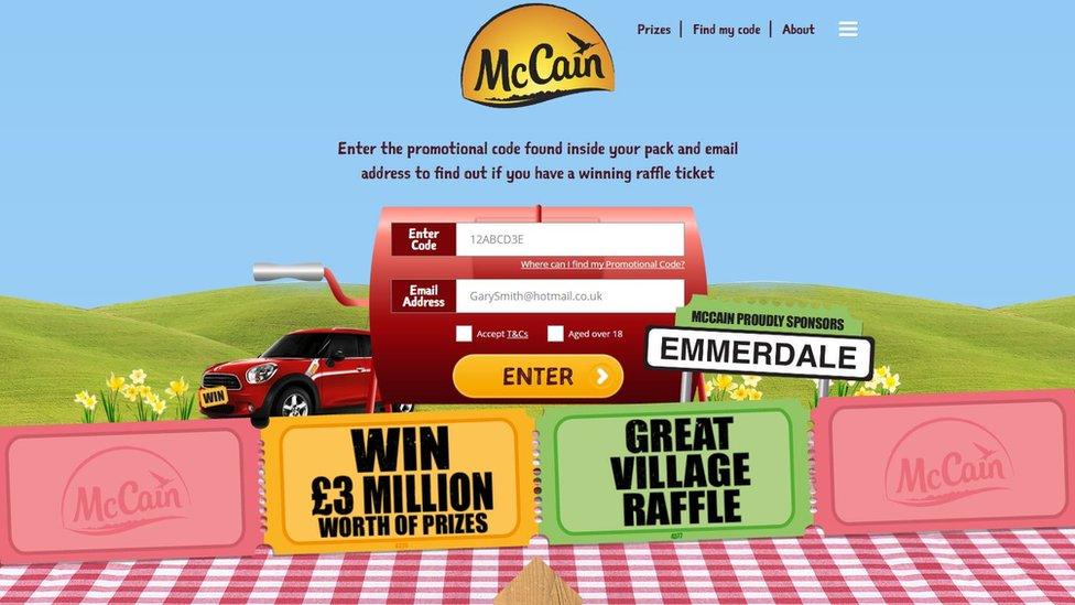 McCain website