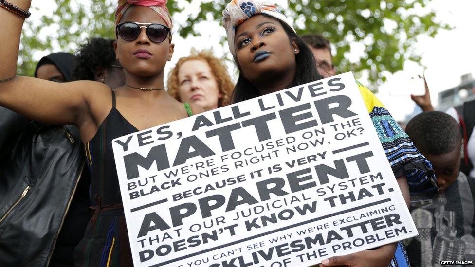 Black Lives matter protesters