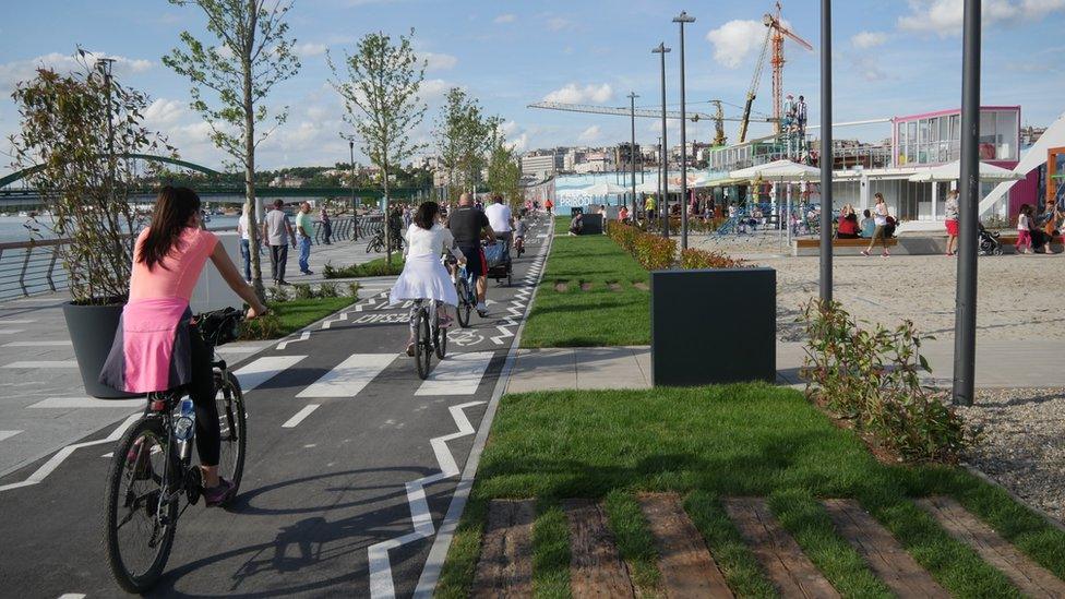 Belgrade Waterfront promenade