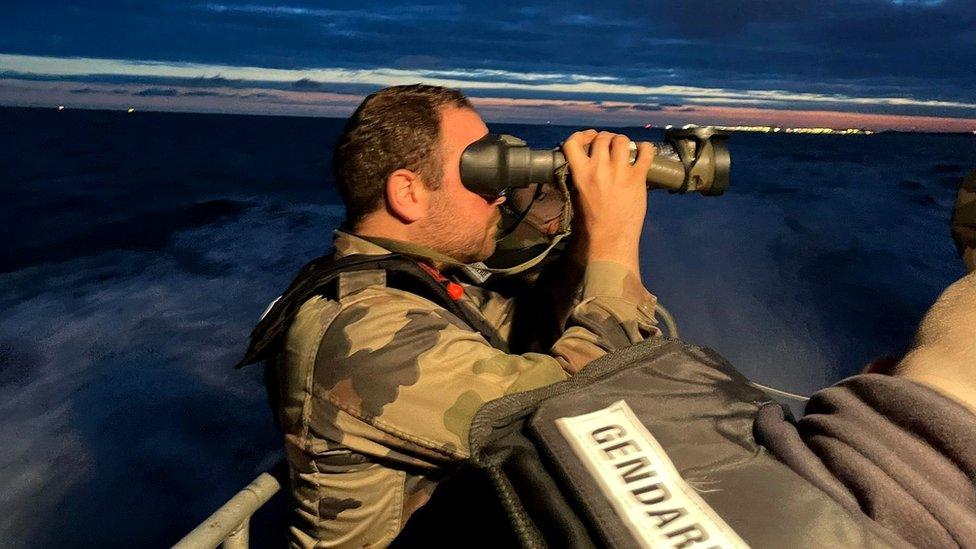 Patrol off French coast