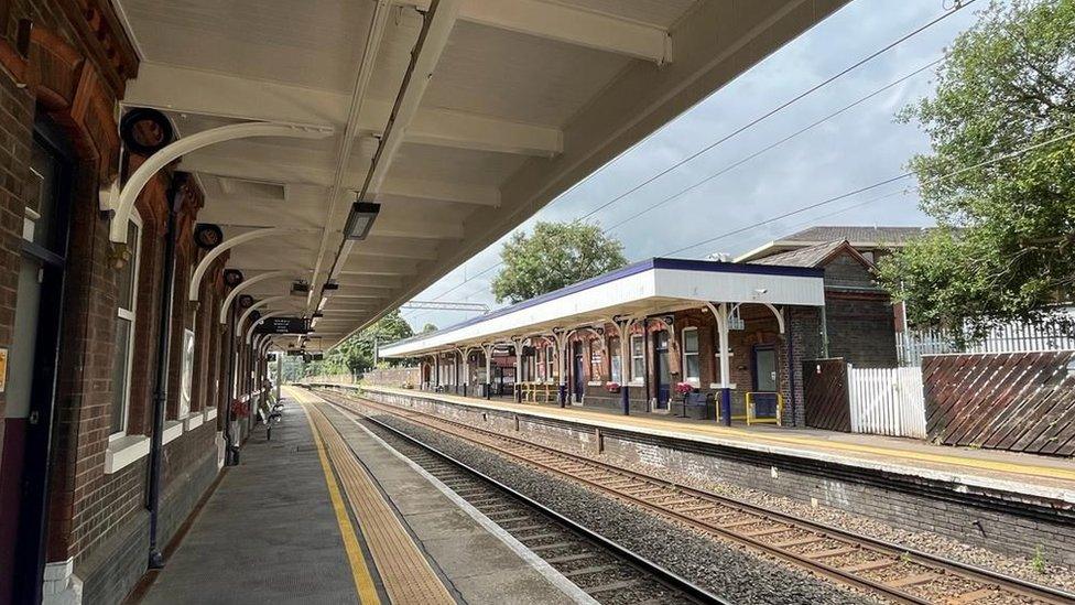 Repaired Wilmslow Station canopy