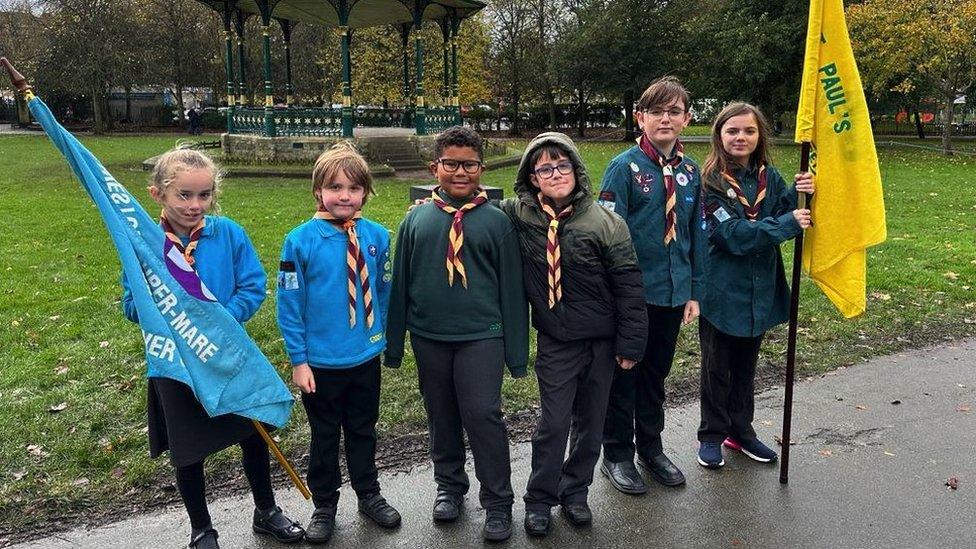 Children at the event in Weston-super-Mare