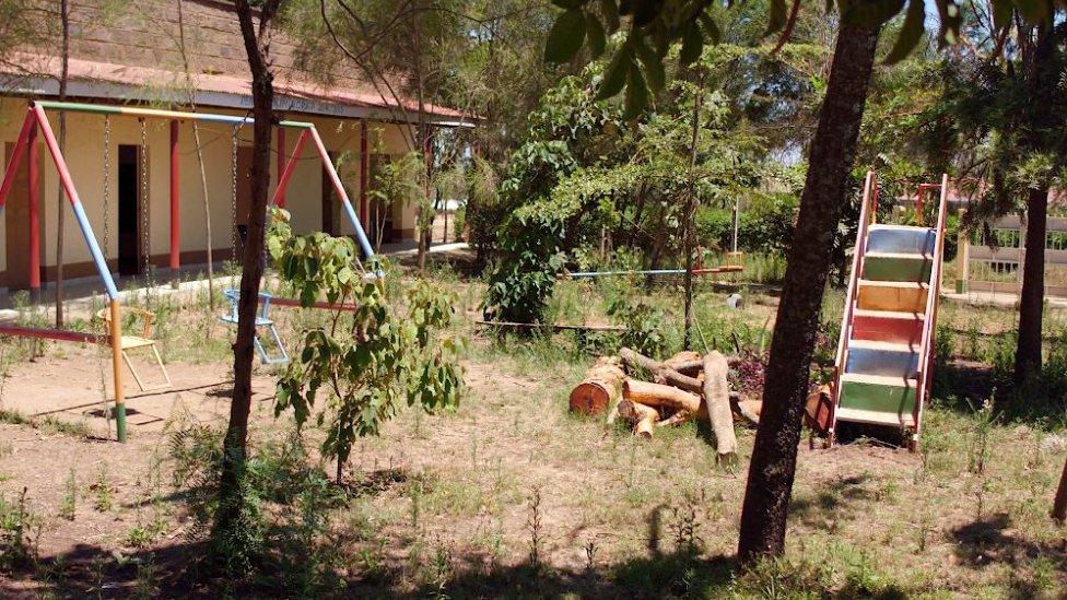 An empty children's playground