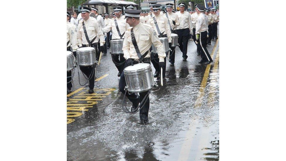 Despite heavy overnight rain, the weather stayed dry for much of the parade through Belfast City Centre and it didn't dampen anyones spirits.