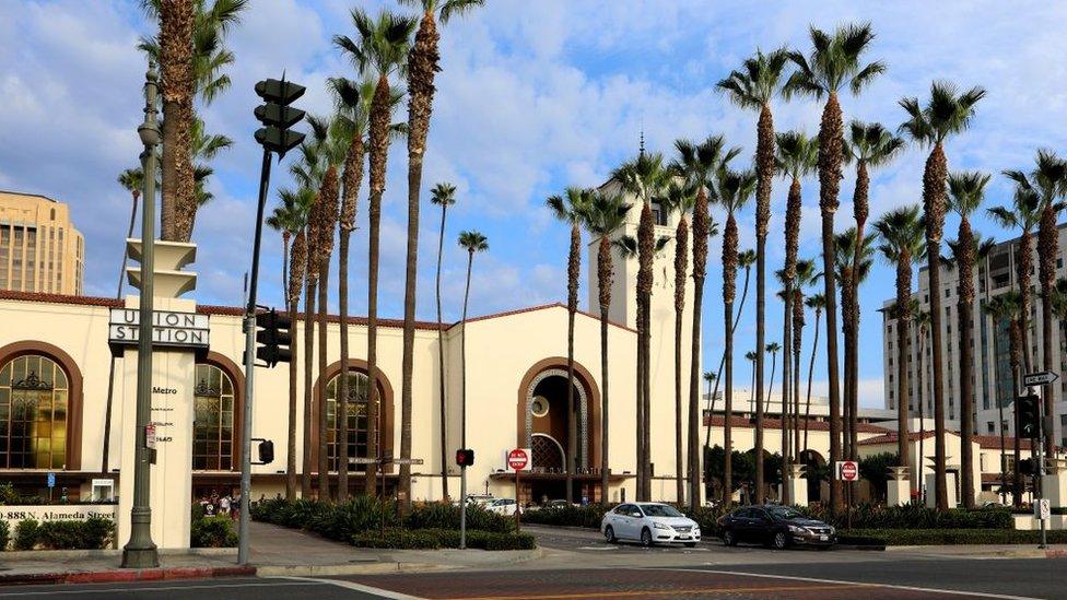 Architects John Parkinson and Donald B. Parkinson's Los Angeles Union Station in Los Angeles, California on September 10, 2017.