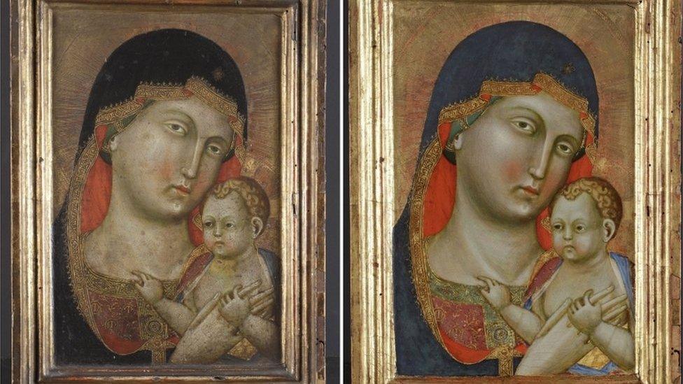 Virgin Mary and Christ by Italian Renaissance artist Pietro di Niccolo da Orvieto