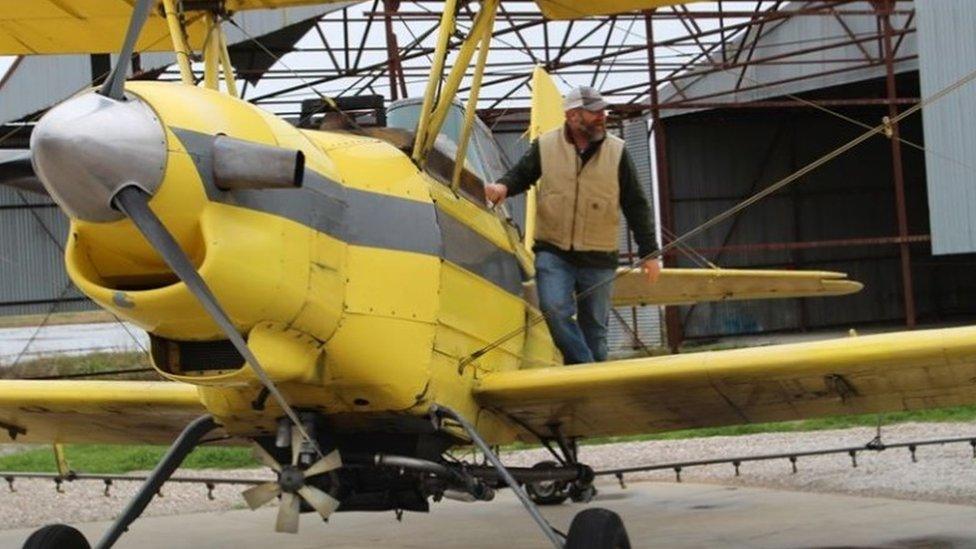 Crop-dusting plane used to sprinkle holy water in Louisiana