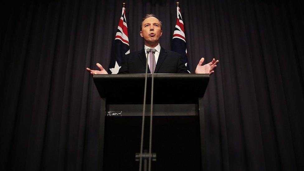 Australian Immigration Minister Peter Dutton