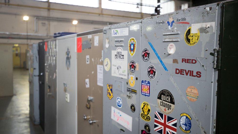 Locker at Netheravon airfield