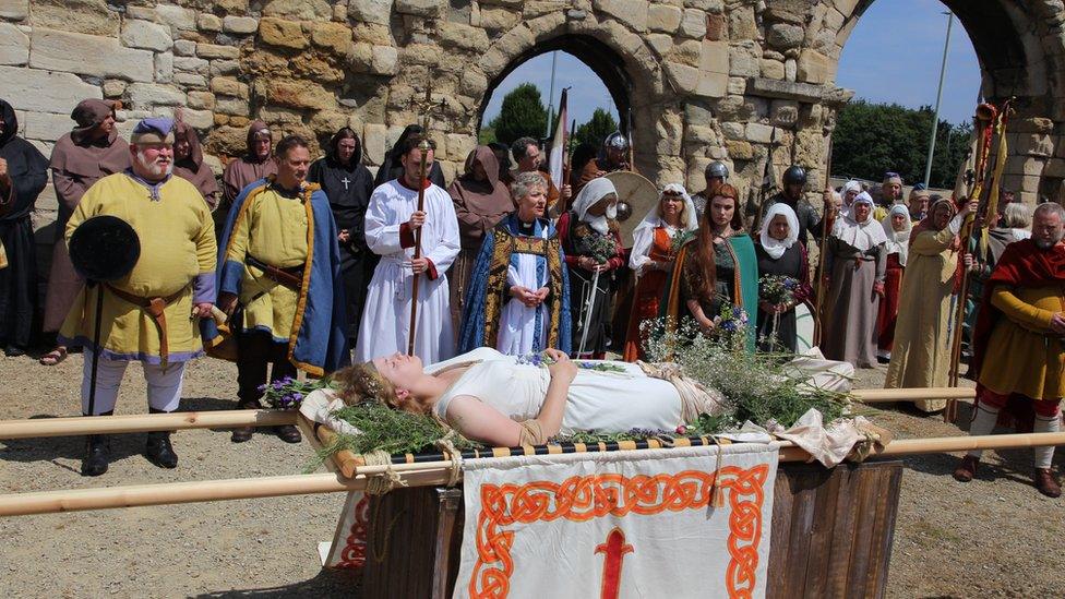 Funeral procession in Gloucester