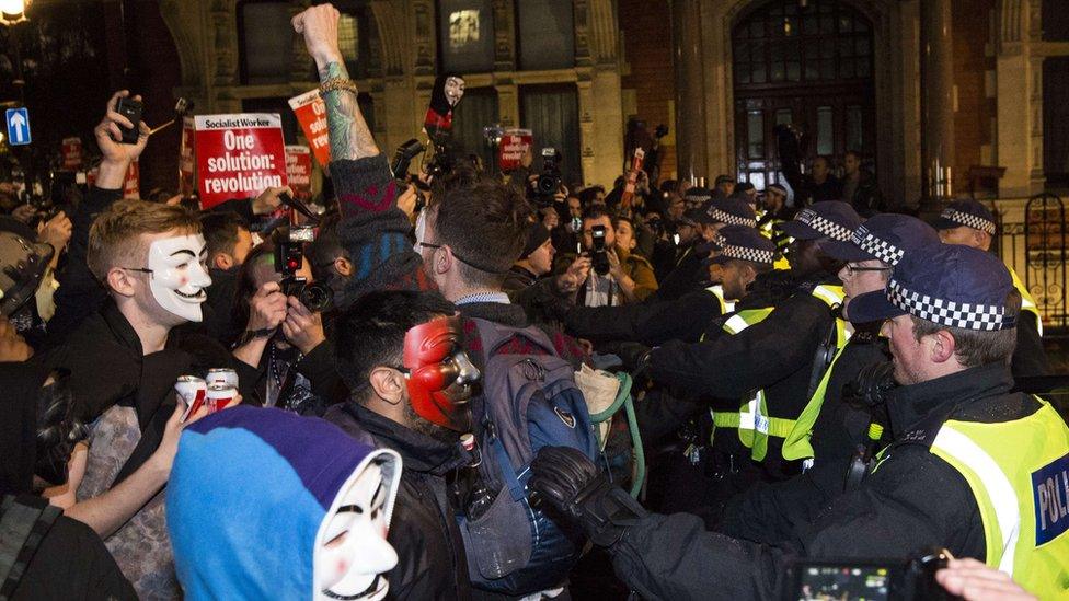 Anti-capitalist protester