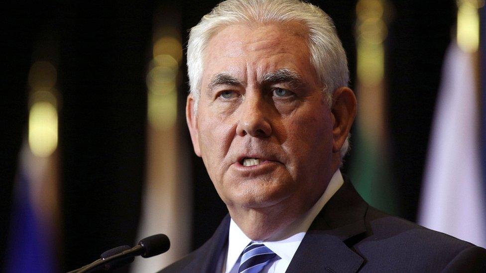 Former US Secretary of State Rex Tillerson