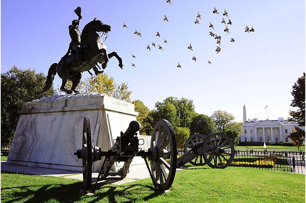 Andrew Jackson statue in Lafayette Square