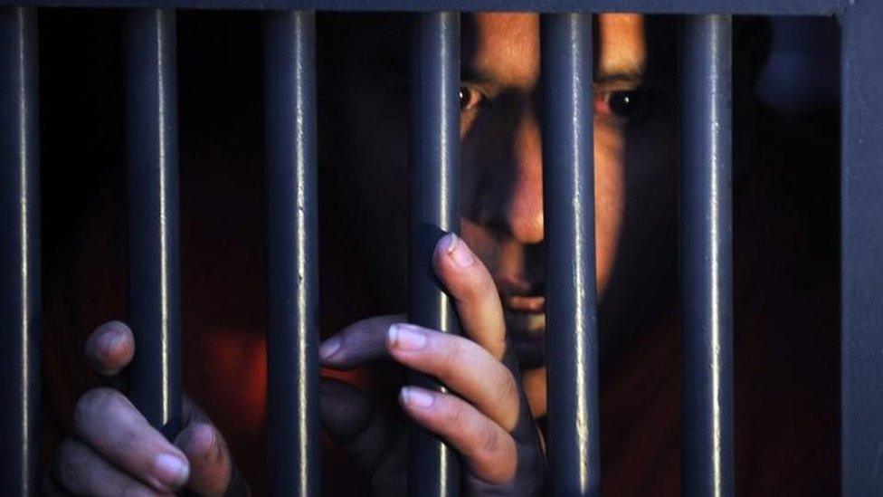 An inmate at a maximum security jail in Guatemala (04/23/2010)