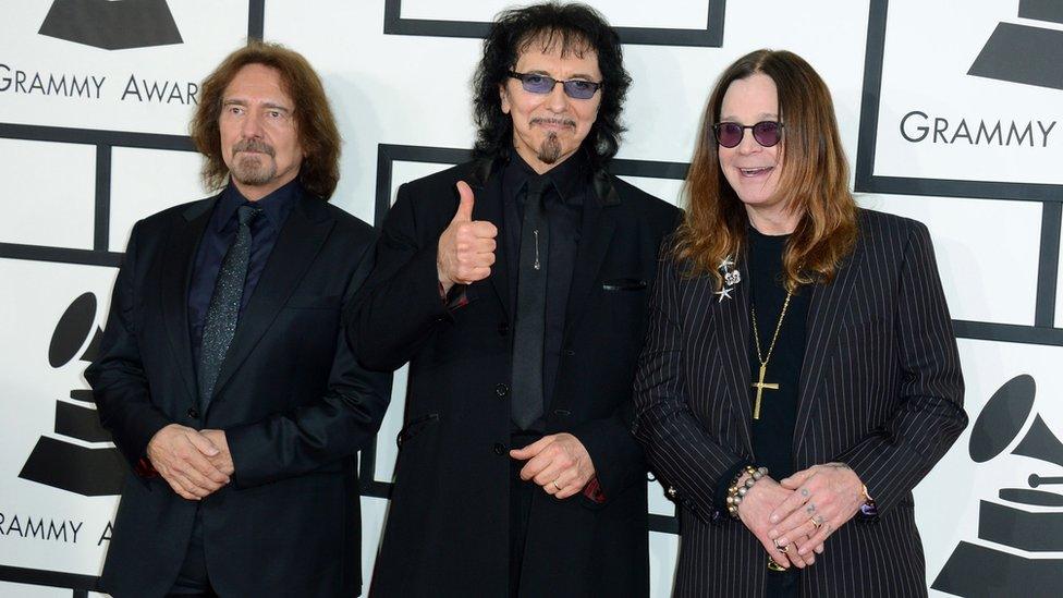 Black Sabbath members: Ozzy Osbourne, Tony Iommi and Geezer