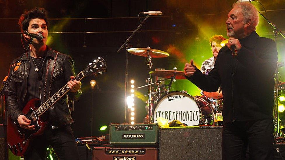 Kelly Jones of the Stereophonics and Sir Tom Jones