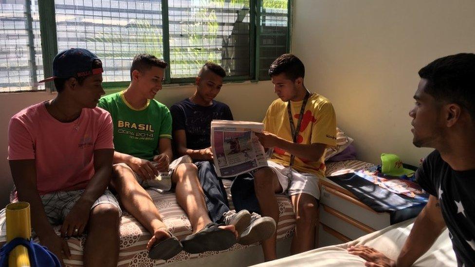 Teenagers in Casa Don Bosco foster home in Caracas