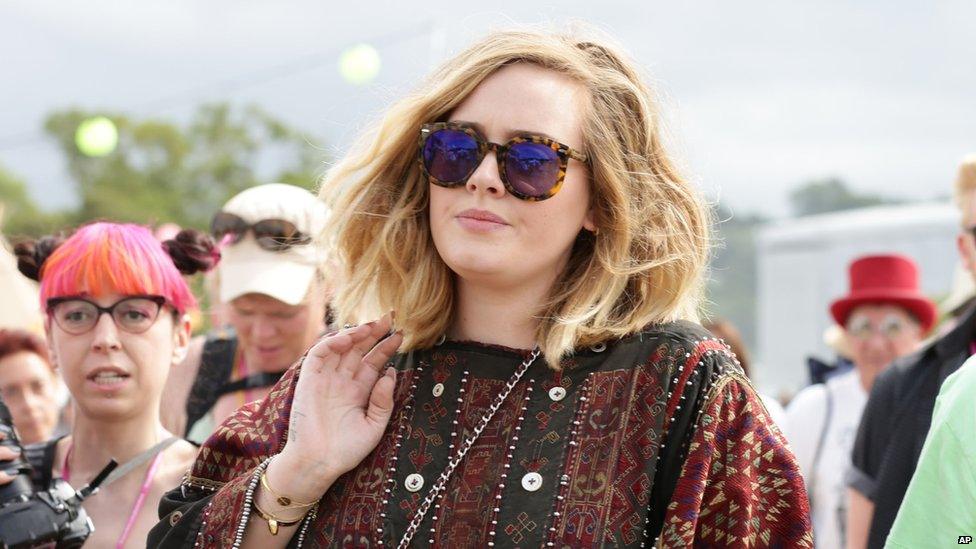 Adele at Glastonbury this year