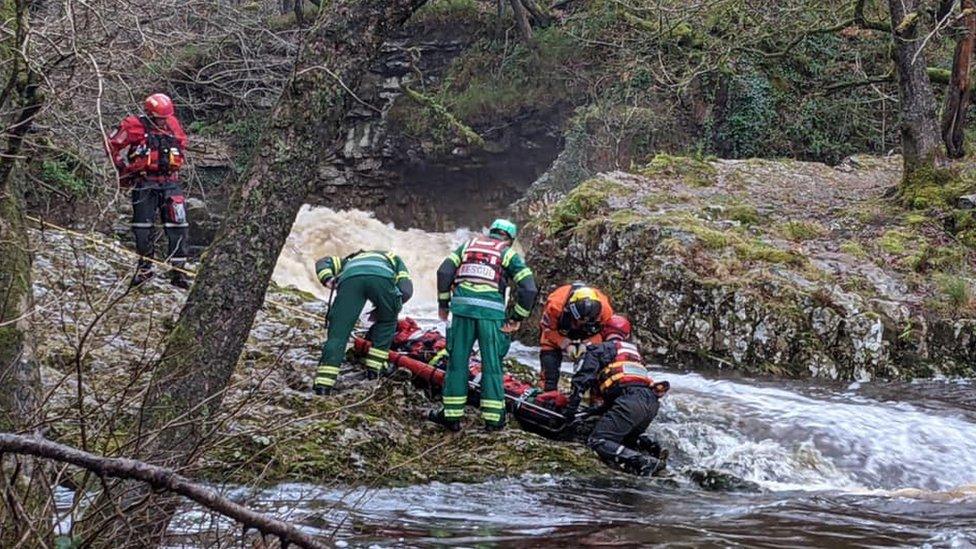 Casualty treated at the scene