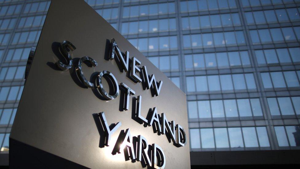 New Scotland Yard sign