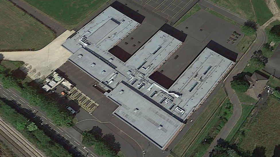 Google earth aerial view of the school