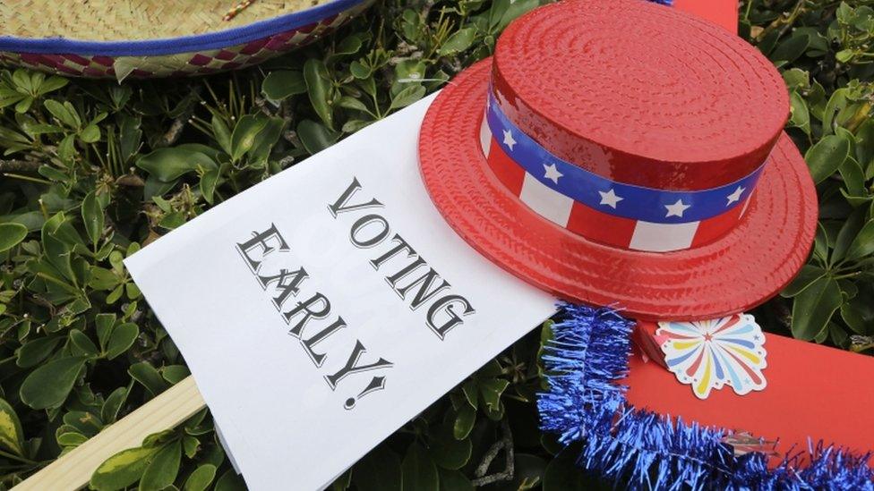 Early voting sign