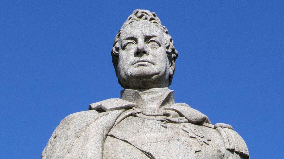 King William IV statue in Greenwich