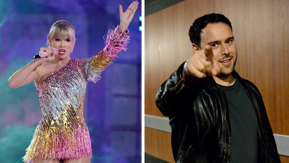 Taylor Swift and Scooter Braun