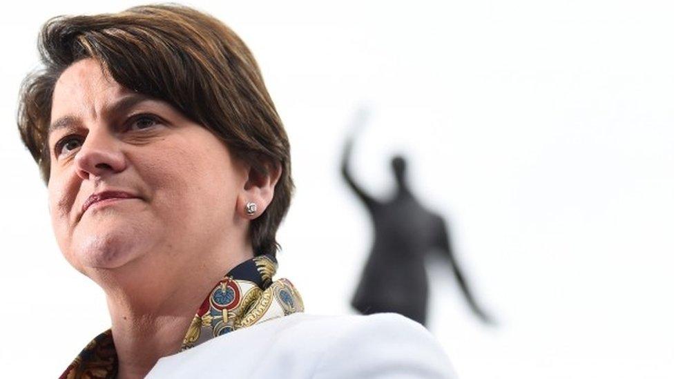 Arlene Foster outside Stormont, 6 March 2017