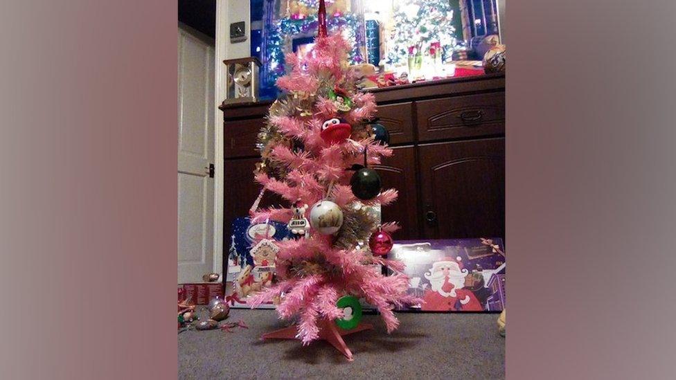 Mini pink tree.