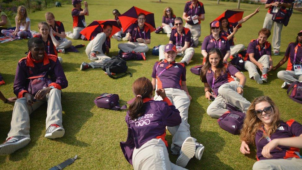 Volunteers at London 2012 Olympics