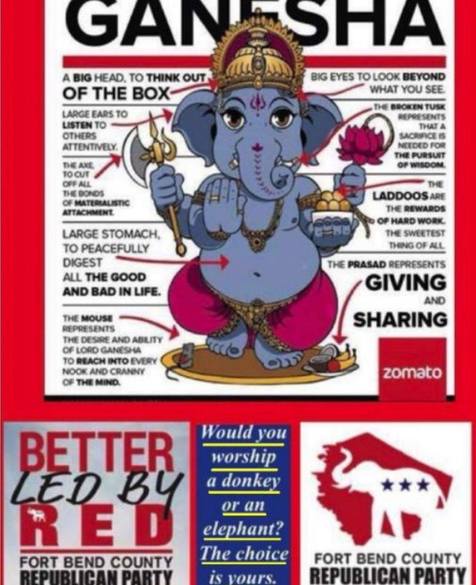 The Ganesha ad that has caused offence to Hindus in Texas