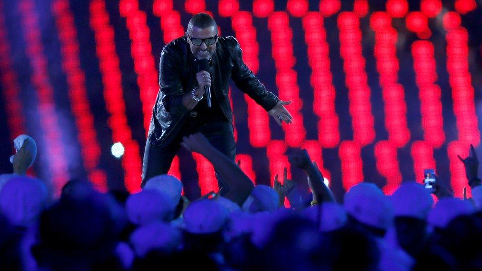 George Michael at London 2012 Olympics closing ceremony