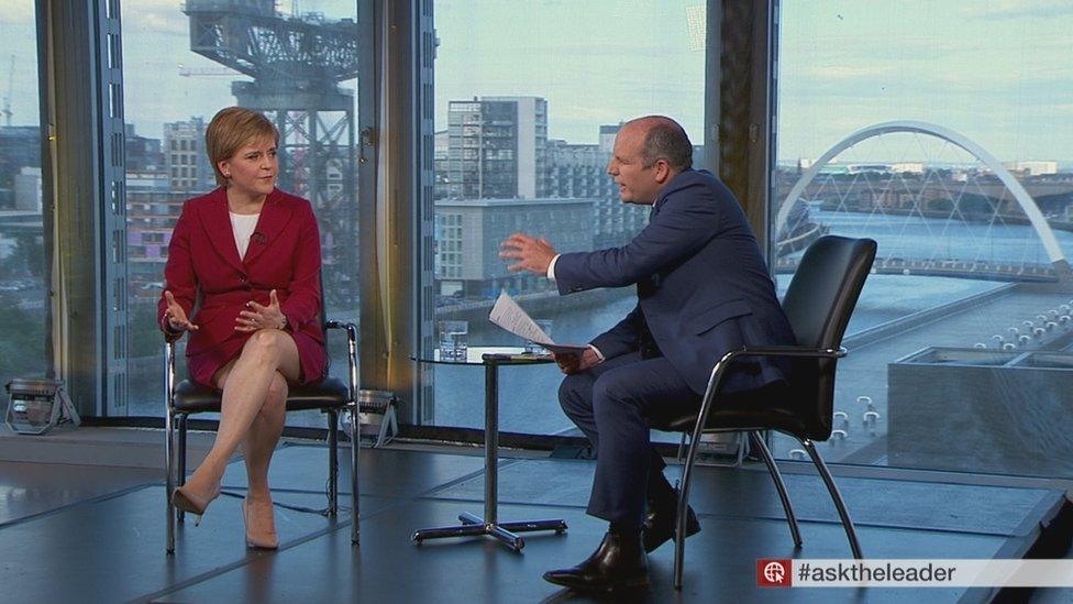 Nicola Sturgeon and Glenn Campbell