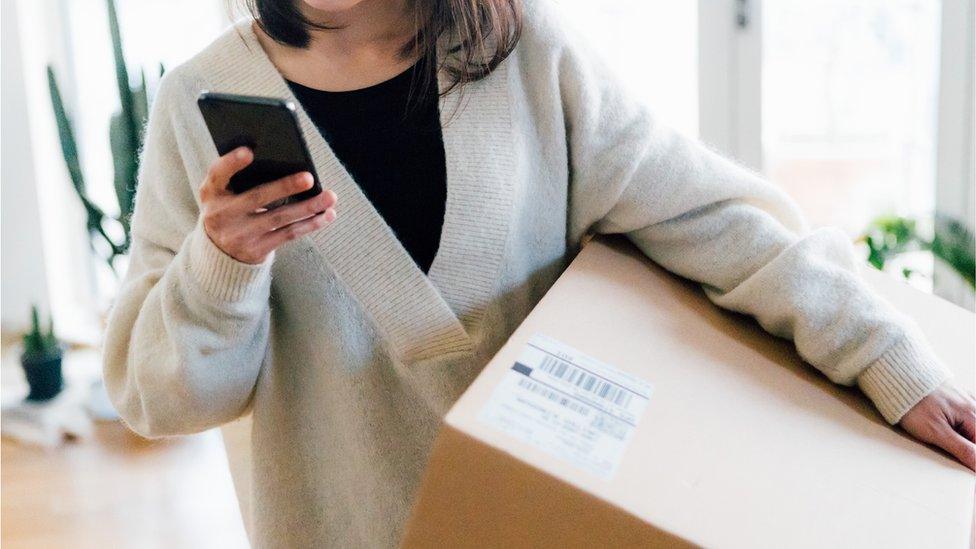 Parcel delivery - stock shot