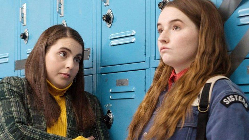 Beanie Feldstein and Kaitlyn Dever a