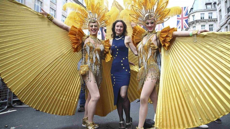 Pride march in London