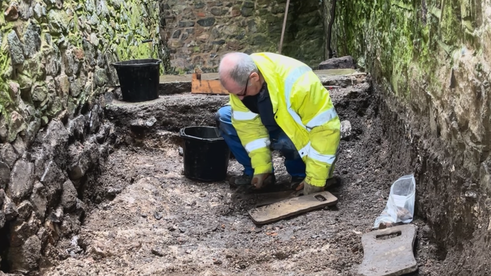 Excavation at Castle Cornet