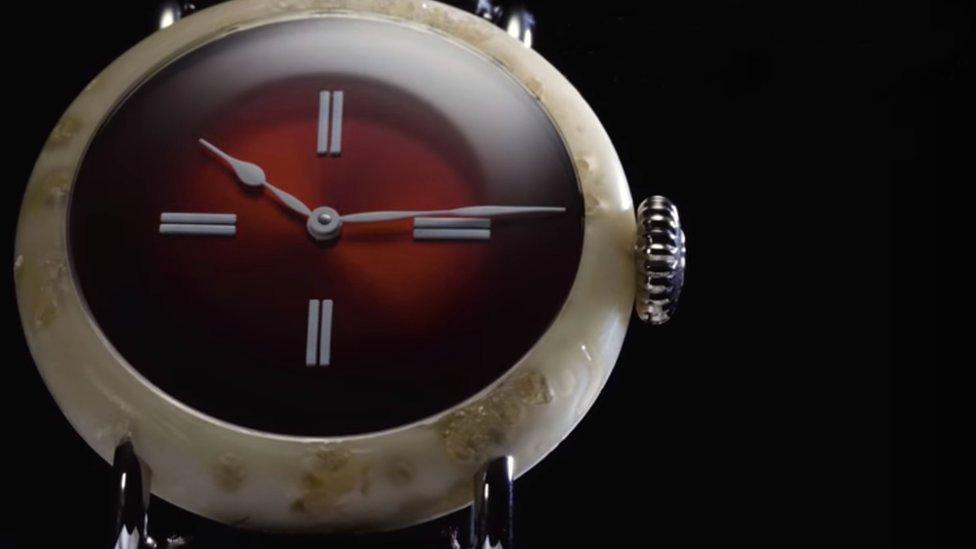 Swiss watch made out of cheese