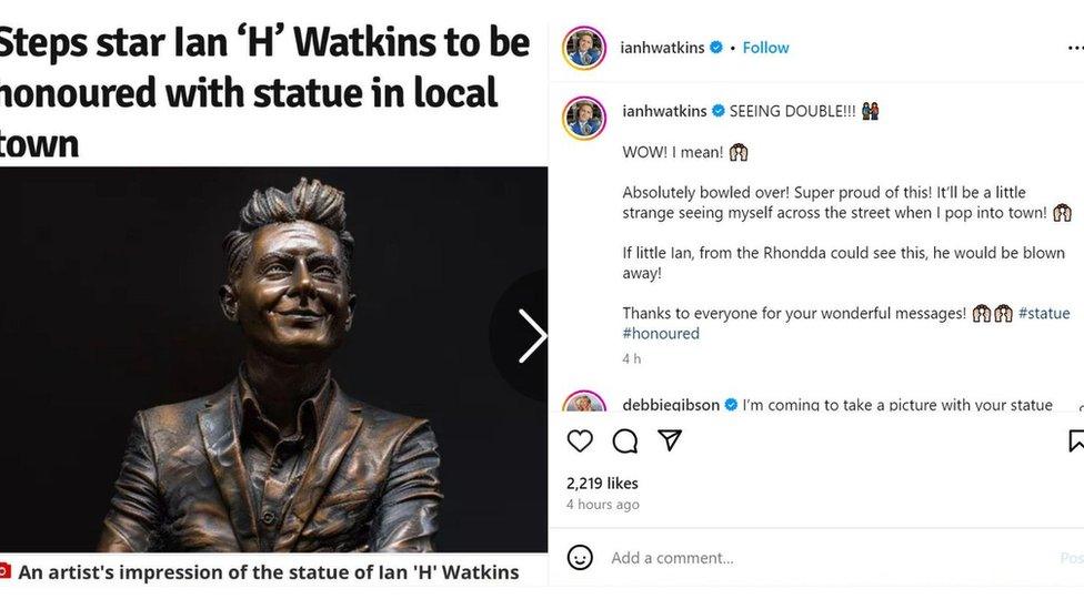 Neges Instagram Ian H Watkins