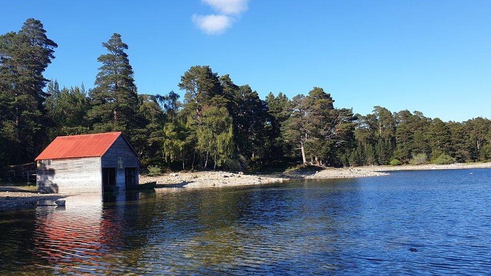 Boathouse at Loch Vaa