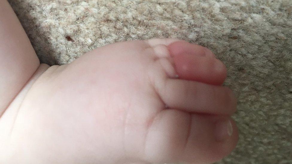 Baby Orla's toes