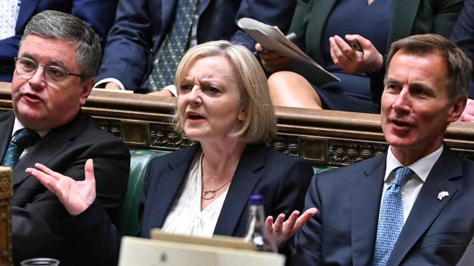 Liz Truss at PMQs on 19 October