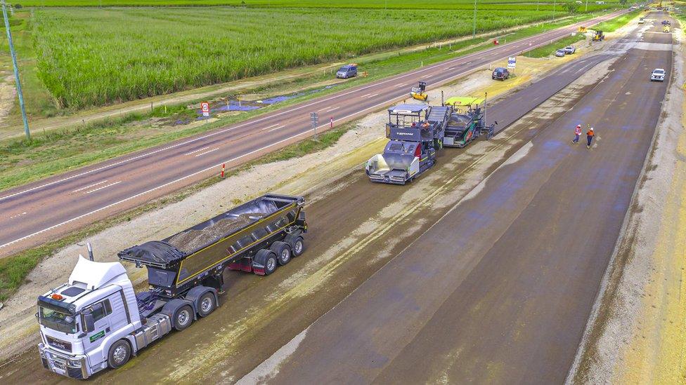 Flood resilience upgrades to a Queensland highway.