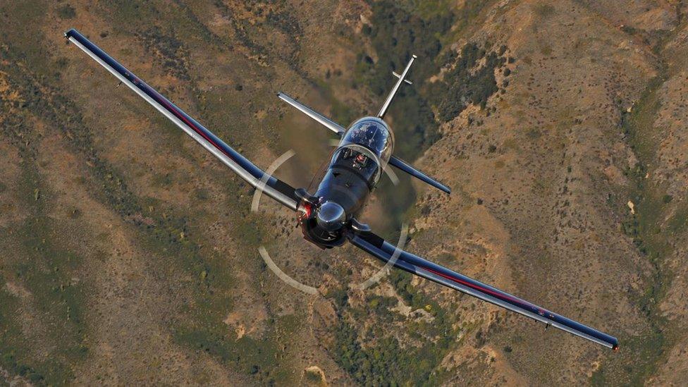 Beechcraft T-6C Texan training aircraft