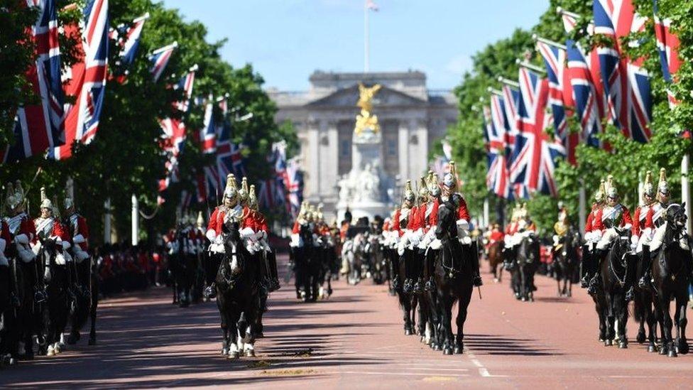 Trooping the Colour rehearsal